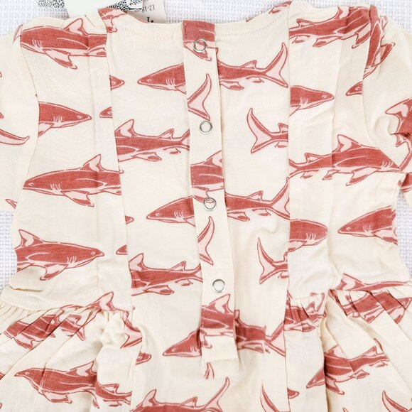 Kate Quinn LS Long Sleeve Ballerina Bubble Cedar Shark 12-18 Months Bamboo New - Picture 5 of 16